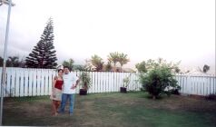 At the backyard