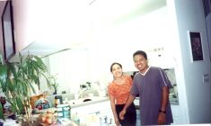 At the kitchen